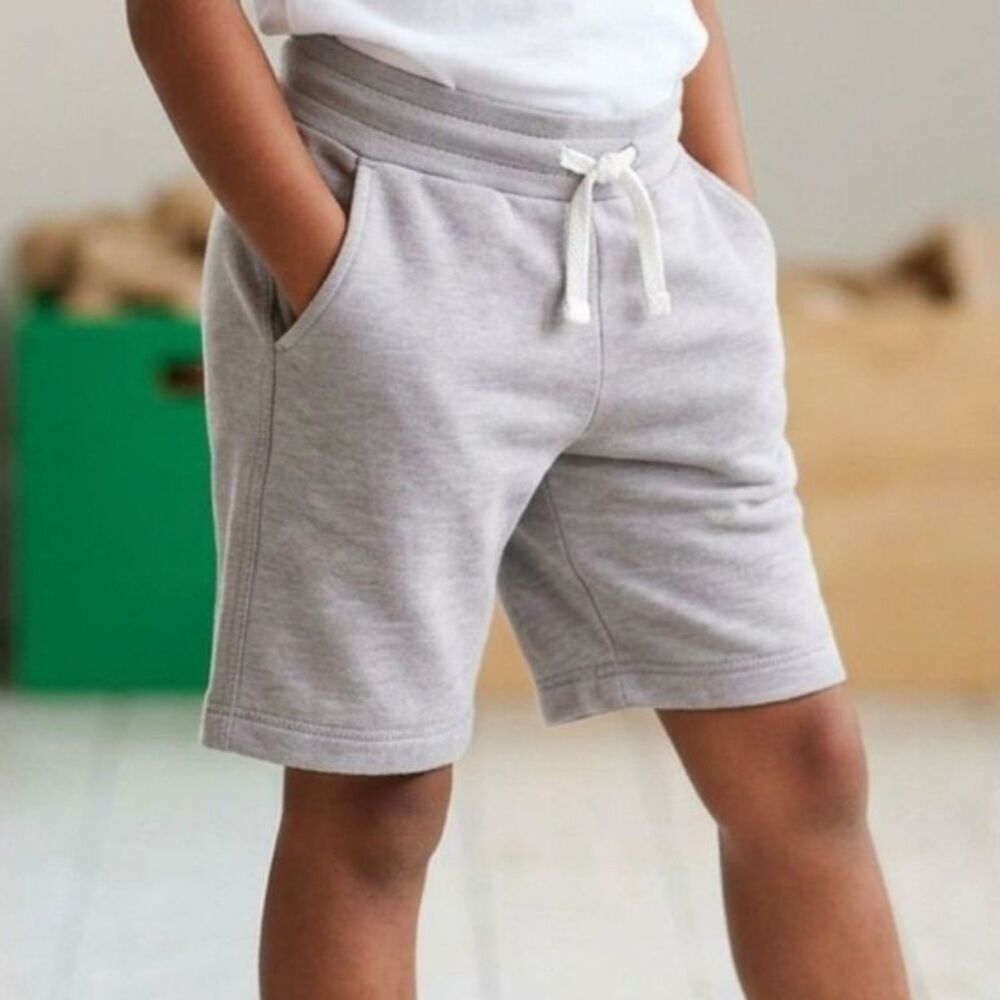 32 Degrees Cool Kids Size S (7/8) Grey Drawstring Knit Lounge Shorts Pockets